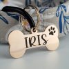rose gold small dog id tag